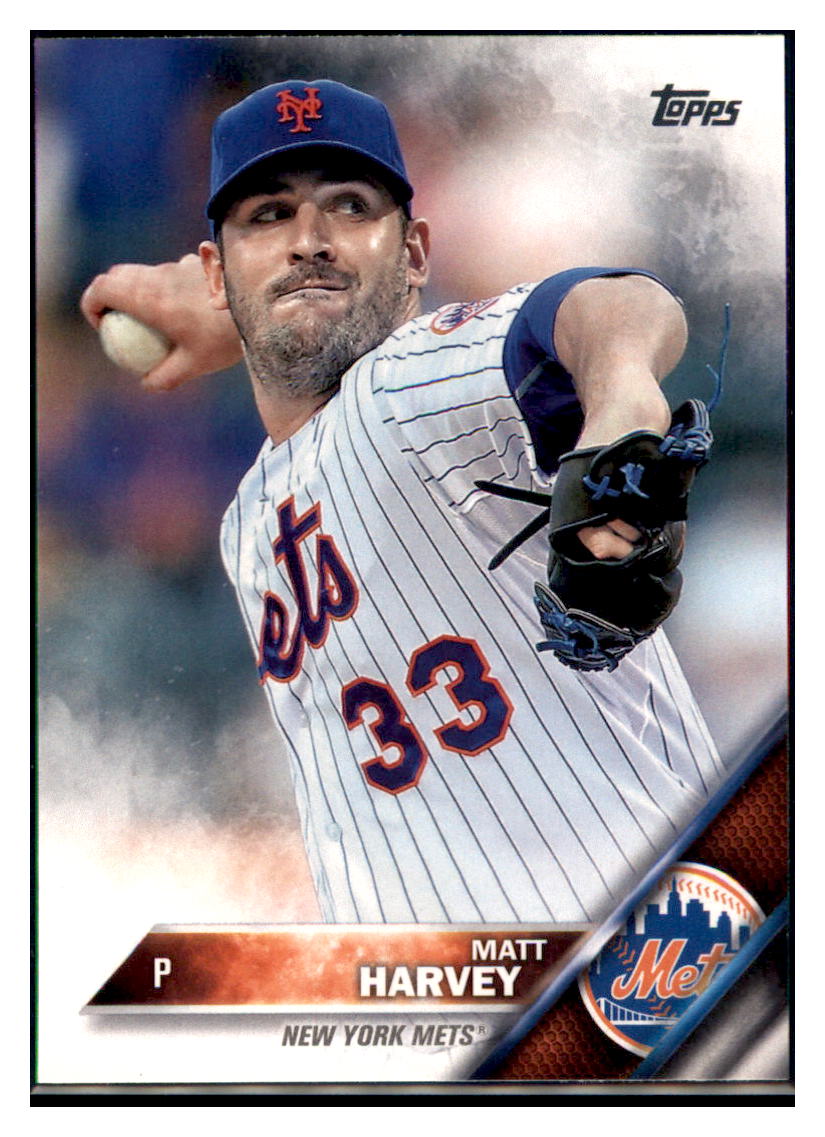 2016 Topps Chrome Matt Harvey New York Mets #97 Baseball card MATV3 simple Xclusive Collectibles