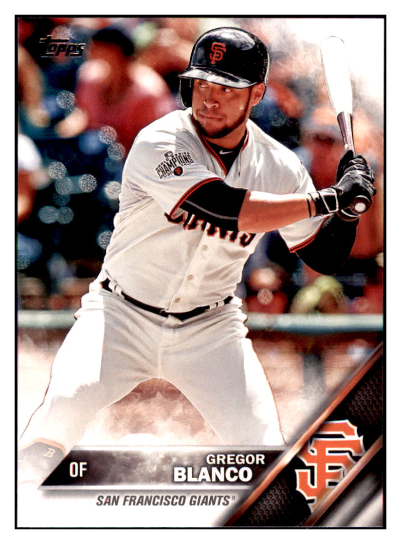 2016 Topps Gregor Blanco San Francisco Giants #177 Baseball
card MATV3 simple Xclusive Collectibles