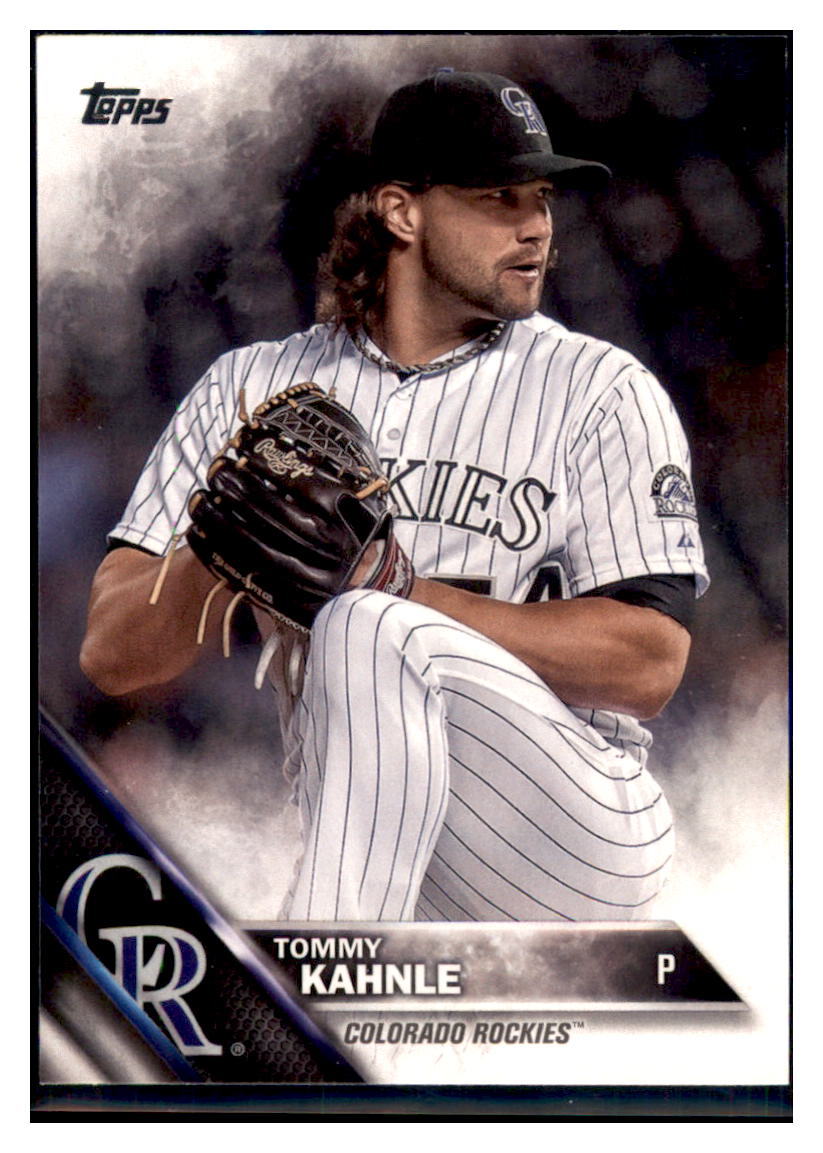2016 Topps Tommy Kahnle  Colorado Rockies #245 Baseball card   MATV3_1a simple Xclusive Collectibles