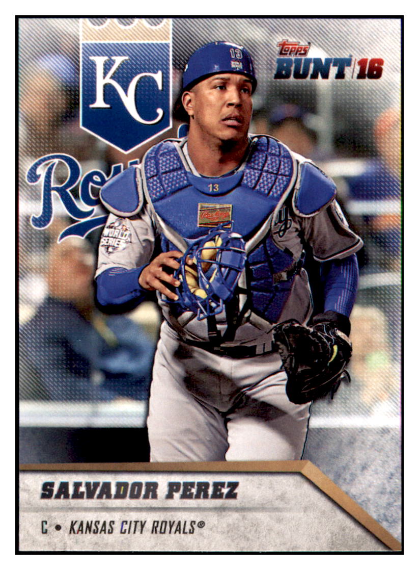 2016 Topps Bunt Salvador Perez Kansas City Royals #131 Baseball card MATV3 simple Xclusive Collectibles