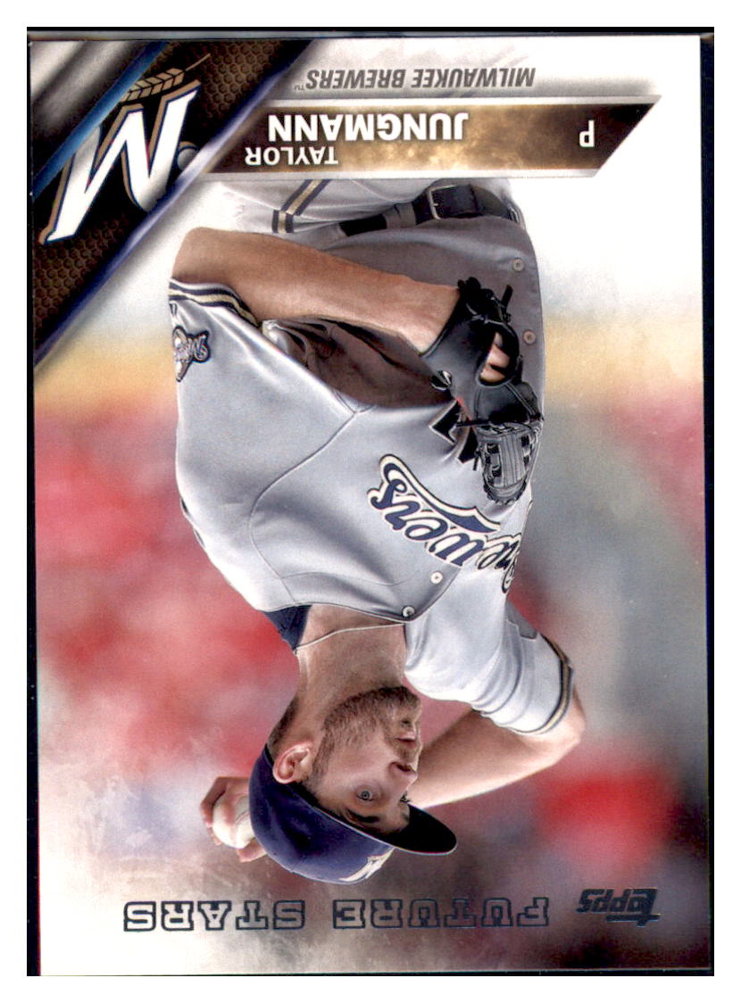2016 Topps Milwaukee Brewers Taylor
  Jungmann  Milwaukee Brewers #MB-11
  Baseball card   MATV3 simple Xclusive Collectibles