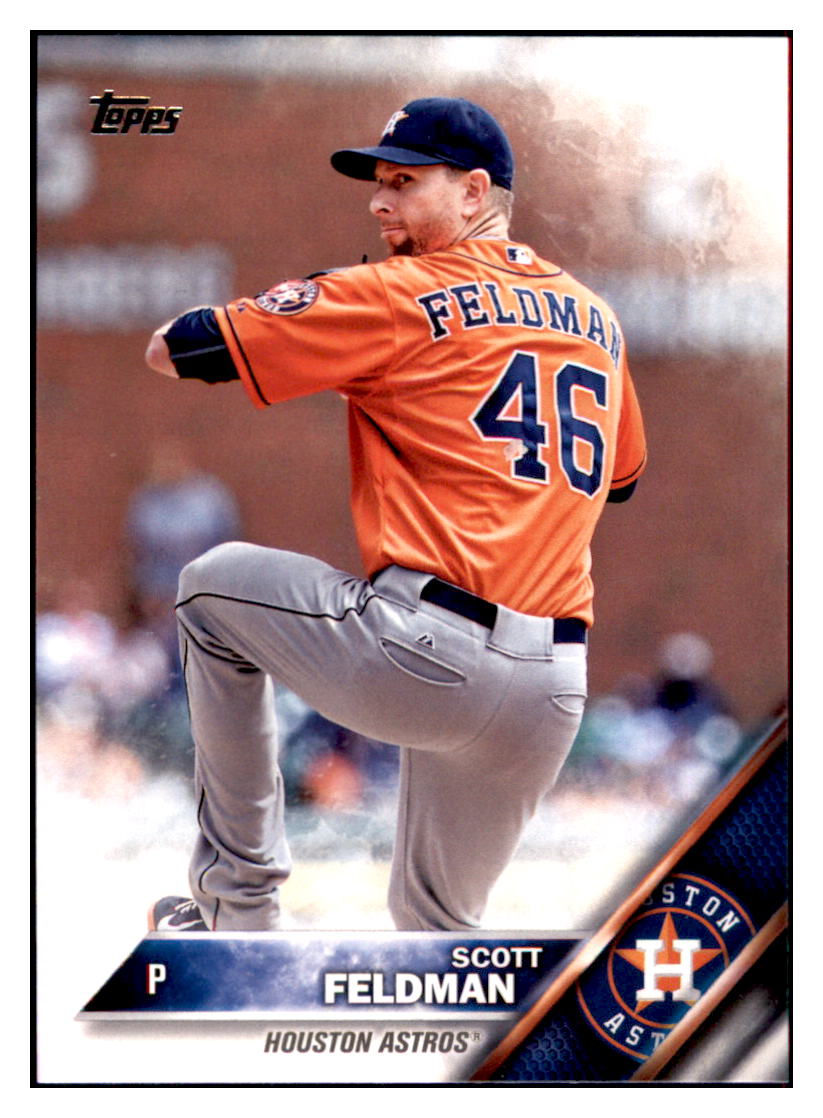 2016 Topps Scott Feldman Houston Astros #282 Baseball card MATV3 simple Xclusive Collectibles