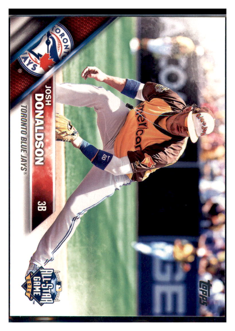 2016 Topps Update Josh Donaldson ASG Toronto Blue Jays #US79a Baseball card MATV3 simple Xclusive Collectibles