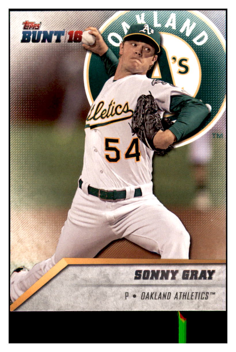 2016 Topps Bunt Sonny Gray  Oakland Athletics #79 Baseball card   MATV3 simple Xclusive Collectibles