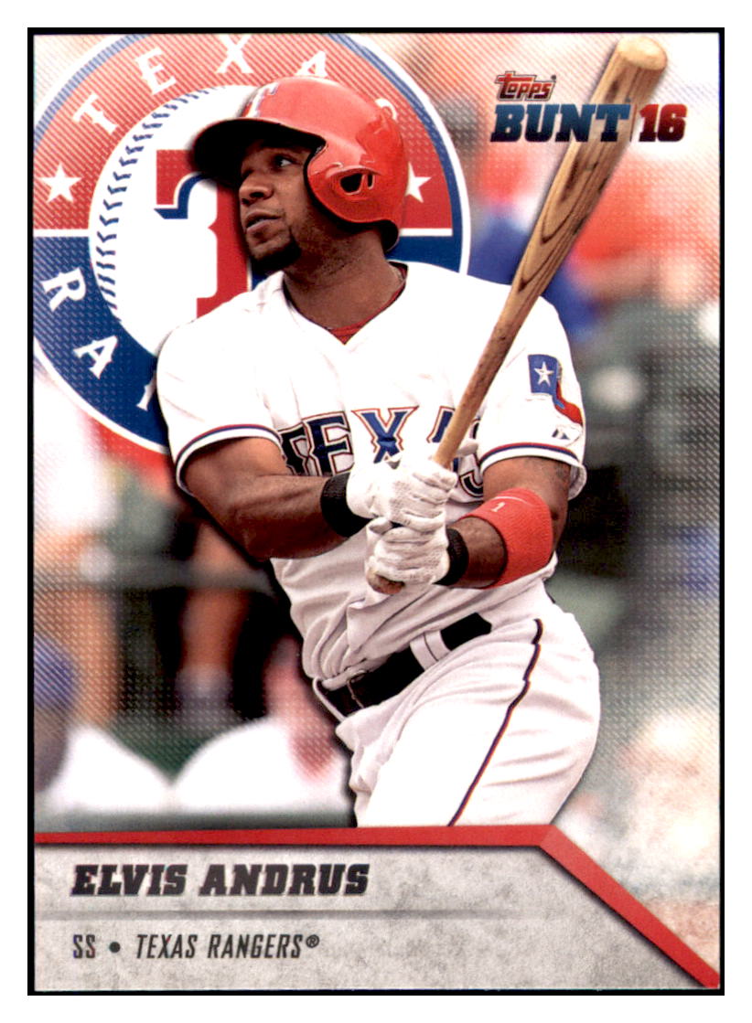 2016 Topps Bunt Elvis Andrus  Texas Rangers #93 Baseball card   MATV3 simple Xclusive Collectibles
