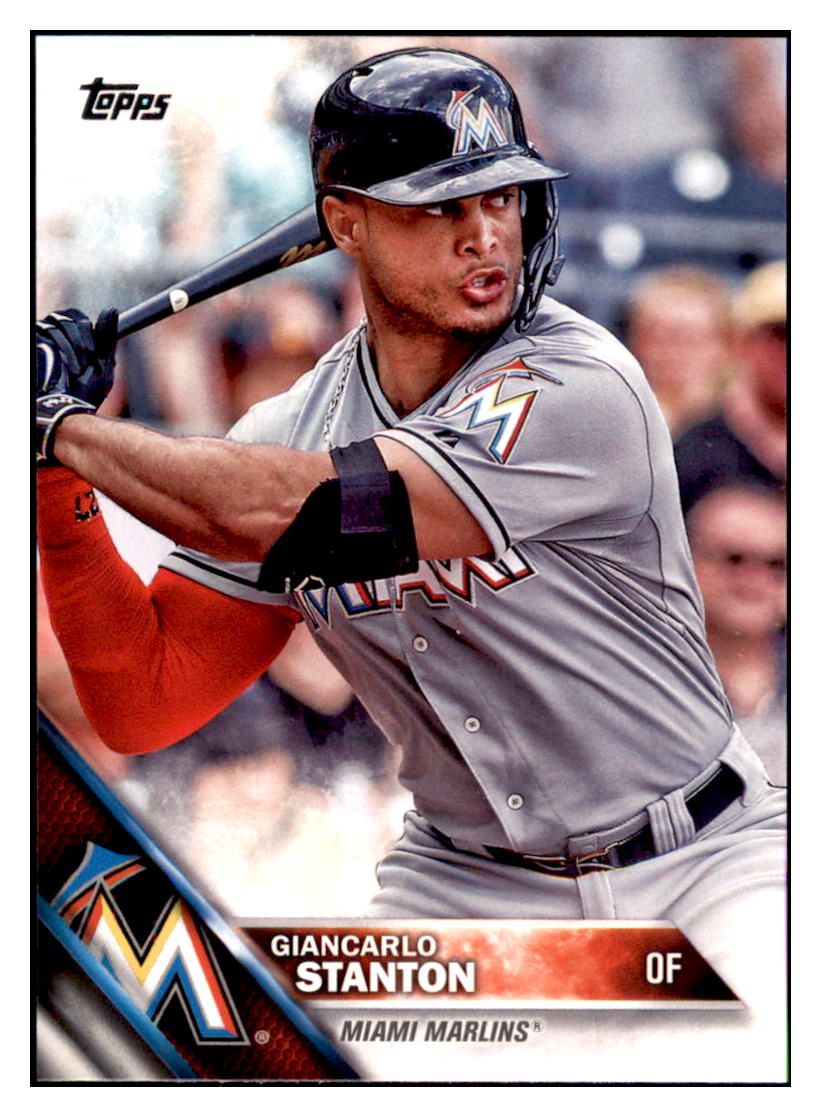 2016 Topps Giancarlo Stanton  Miami Marlins #269 Baseball card   MATV3 simple Xclusive Collectibles