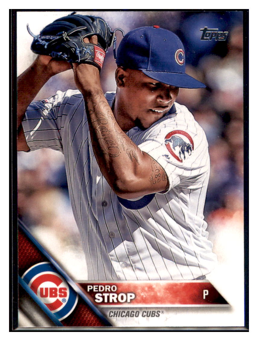 2016 Topps Update Pedro Strop Chicago Cubs #US208 Baseball card MATV3 simple Xclusive Collectibles