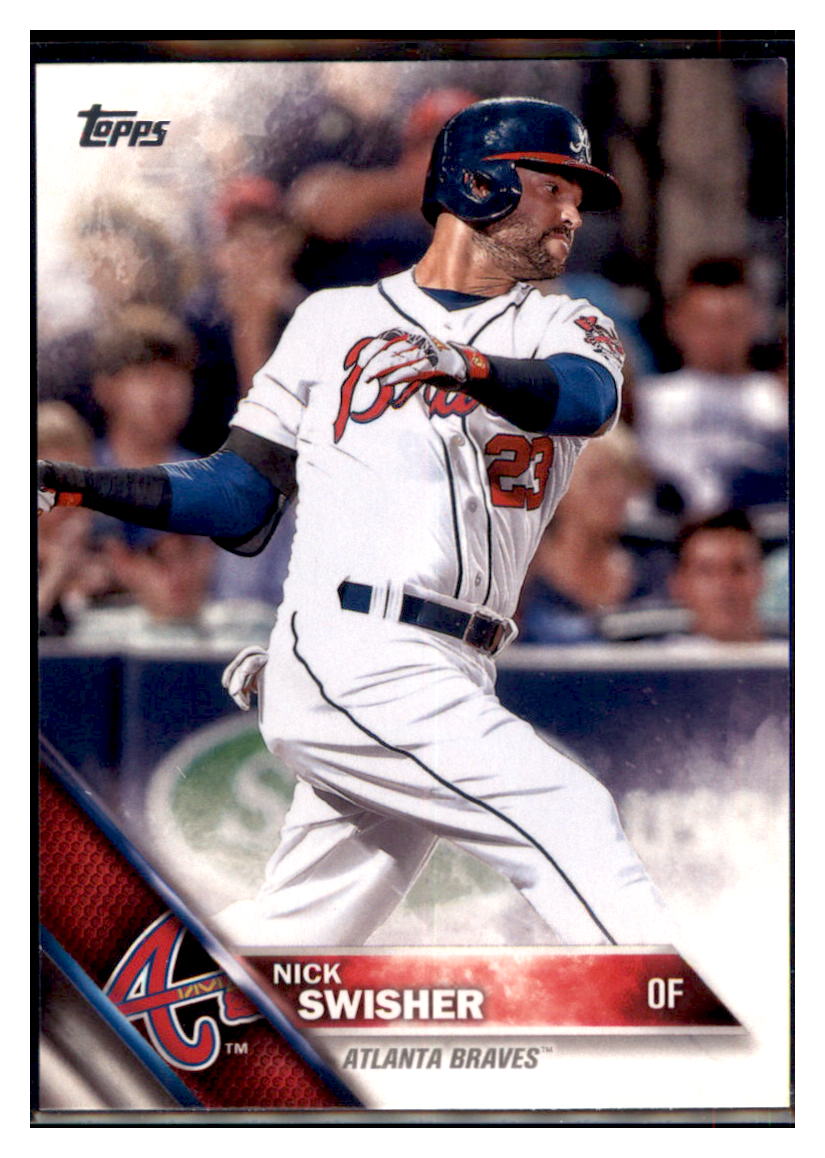 2016 Topps Nick Swisher Atlanta Braves #457 Baseball card MATV3 simple Xclusive Collectibles