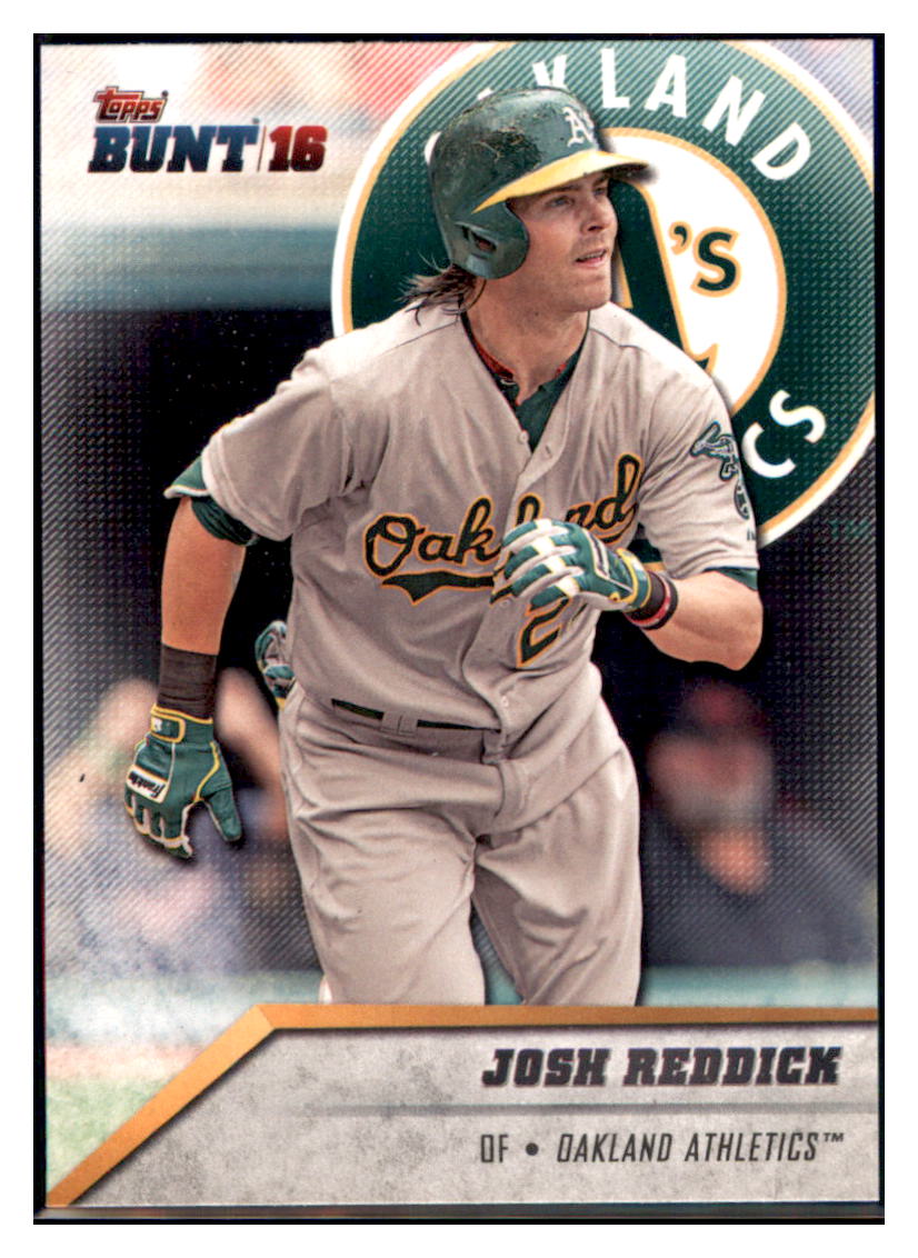 2016 Topps Bunt Josh Reddick Oakland Athletics #121 Baseball card MATV3 simple Xclusive Collectibles