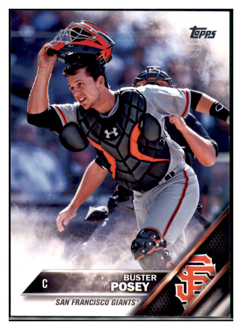 2016 Topps Buster Posey San Francisco Giants #125 Baseball
card MATV3 simple Xclusive Collectibles