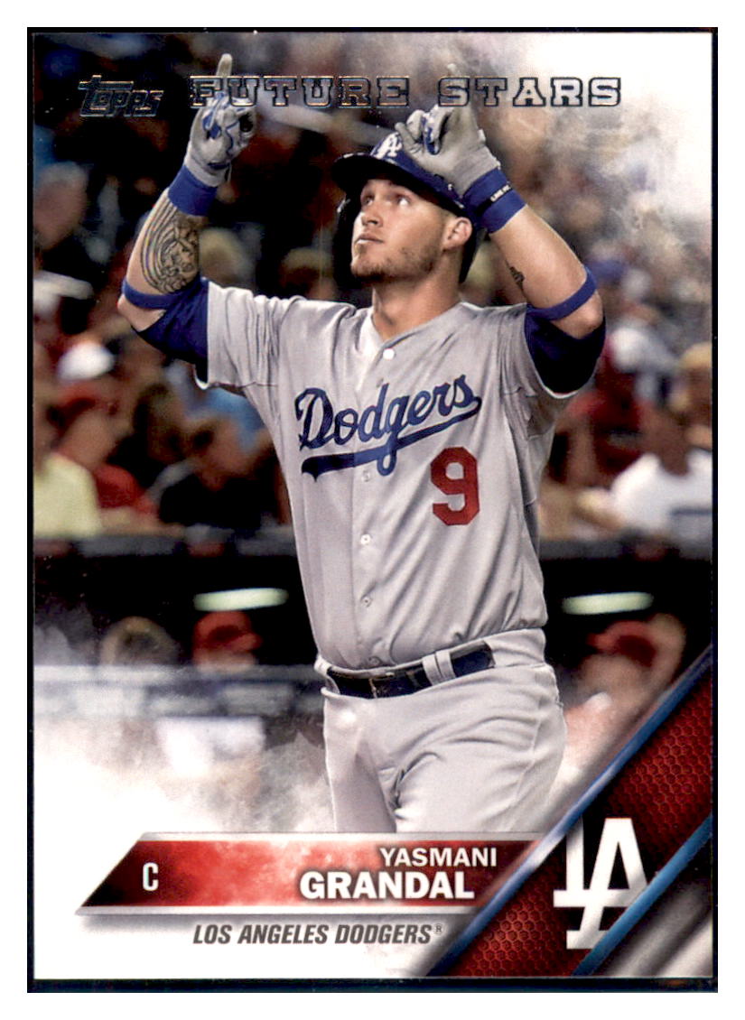2016 Topps Yasmani Grandal Los Angeles Dodgers #91 Baseball card MATV3 simple Xclusive Collectibles