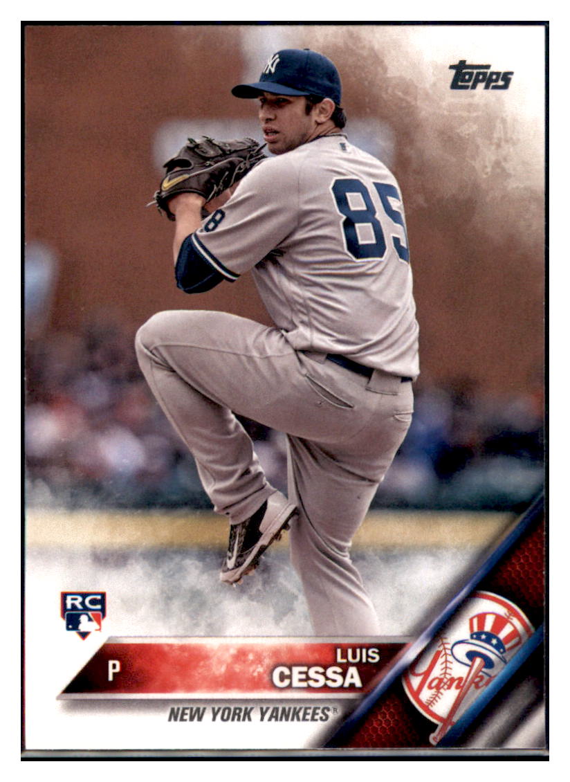 2016 Topps Update Luis Cessa New York Yankees #US18 Baseball card MATV3 simple Xclusive Collectibles