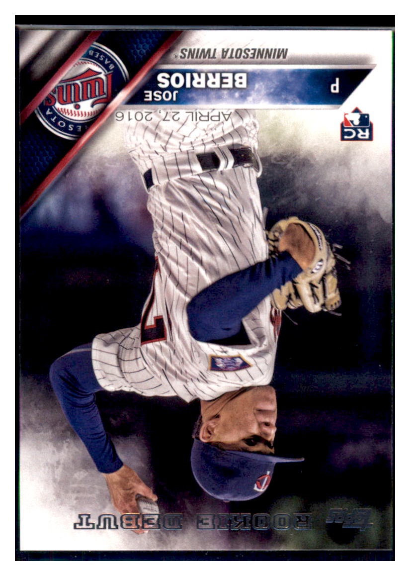 2016 Topps Update Jose Berrios  Minnesota Twins #US228 Baseball card   MATV3 simple Xclusive Collectibles