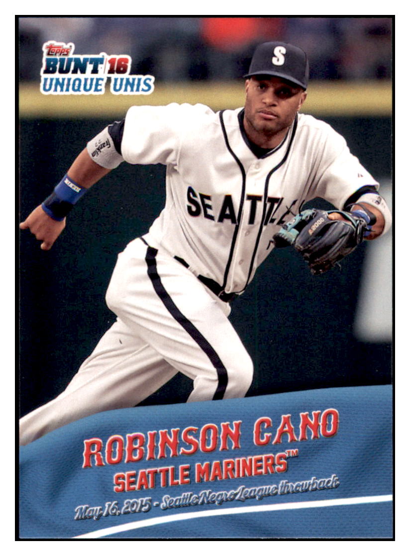 2016 Topps Bunt Robinson Cano Seattle Mariners #UU-9 Baseball card MATV3 simple Xclusive Collectibles