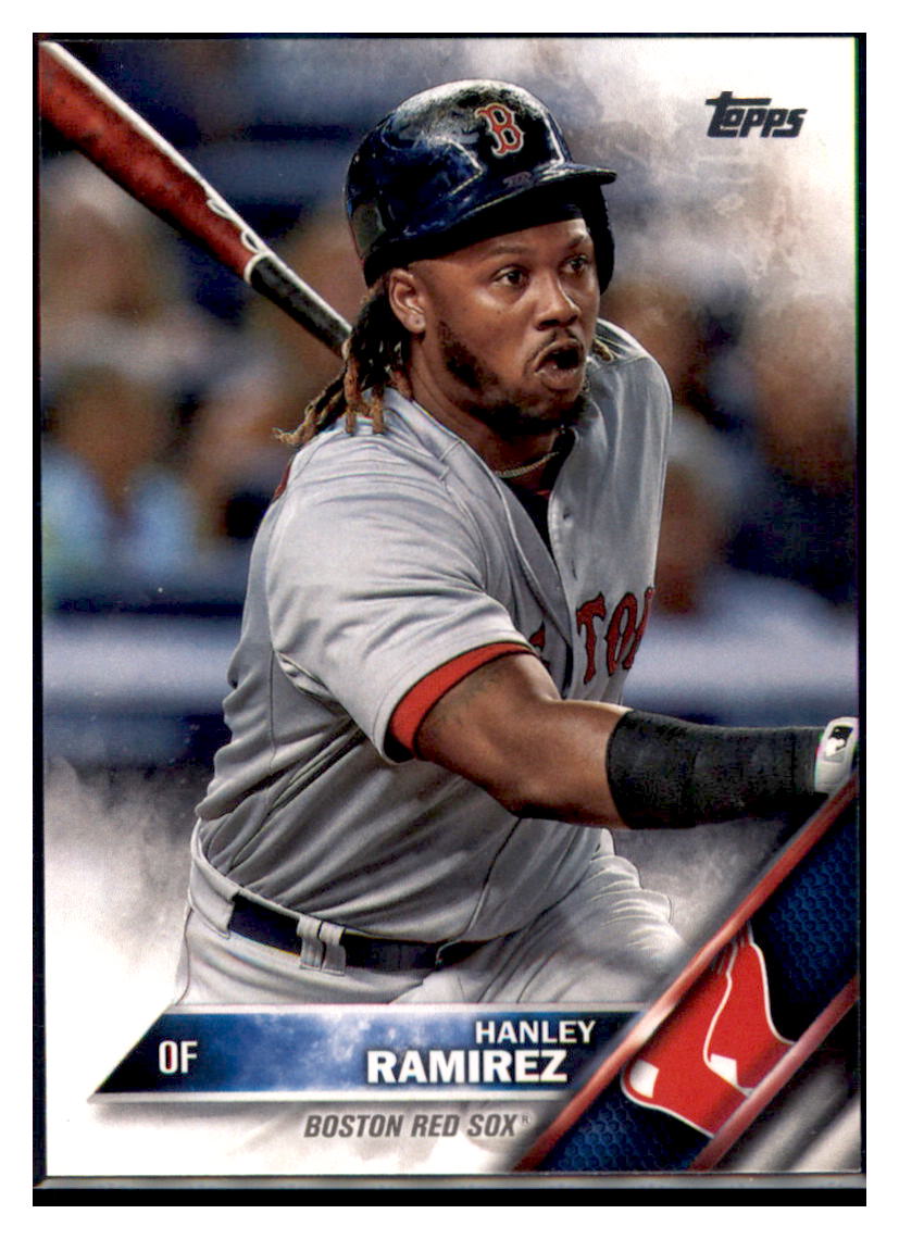 2016 Topps Boston Red Sox Hanley
  Ramirez  Boston Red Sox #BRS-3 Baseball
  card   MATV3 simple Xclusive Collectibles
