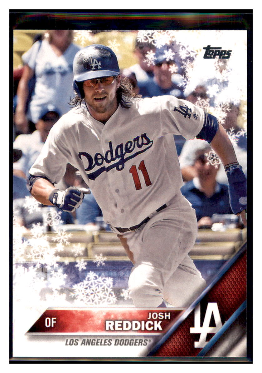 2016 Topps Holiday Josh Reddick Los Angeles Dodgers #HMW123 Baseball
card MATV3_1a simple Xclusive Collectibles