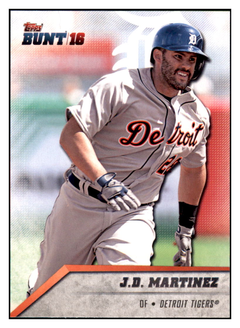 2016 Topps Bunt J.D. Martinez Detroit Tigers #89 Baseball card MATV3 simple Xclusive Collectibles