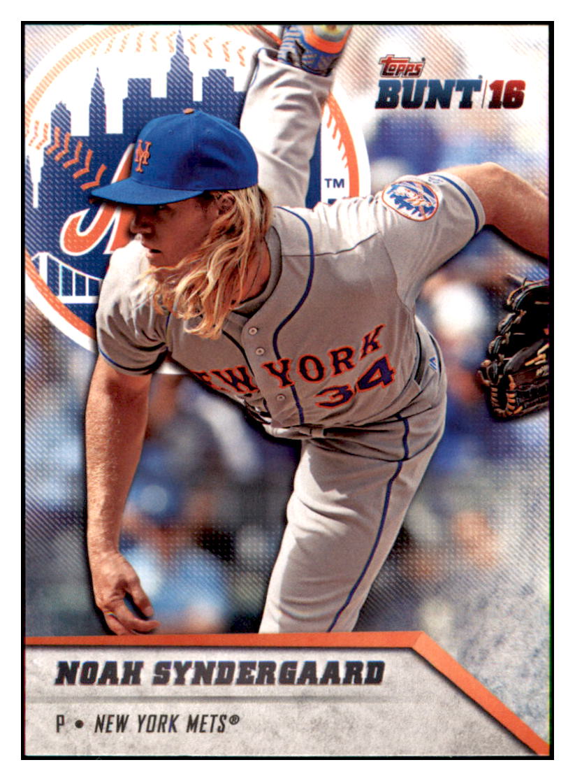 2016 Topps Bunt Noah Syndergaard  New York Mets #67 Baseball card   MATV3 simple Xclusive Collectibles