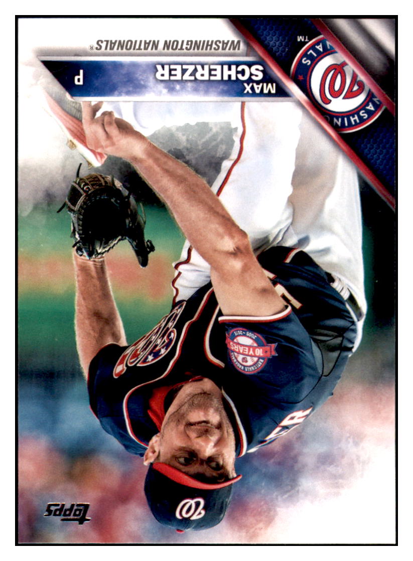2016 Topps Max Scherzer  Washington Nationals #209 Baseball
  card   MATV3 simple Xclusive Collectibles