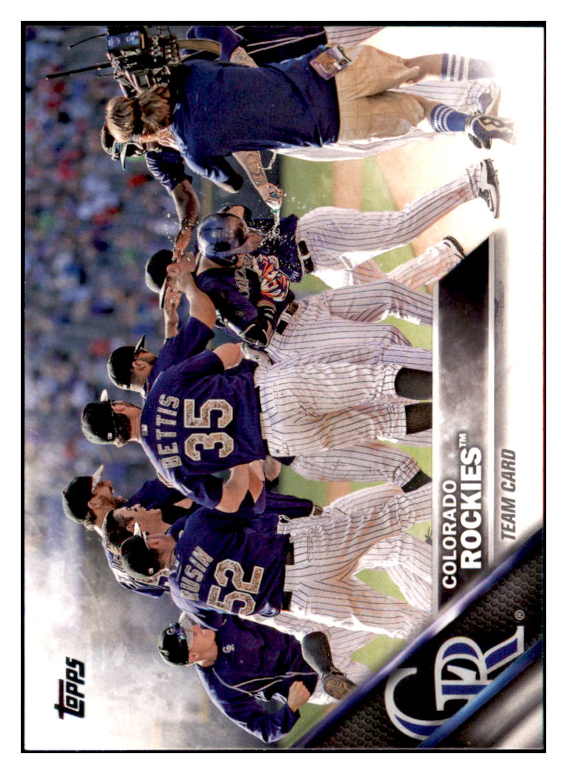 2016 Topps Colorado Rockies TC  Colorado Rockies #202 Baseball card   MATV3 simple Xclusive Collectibles