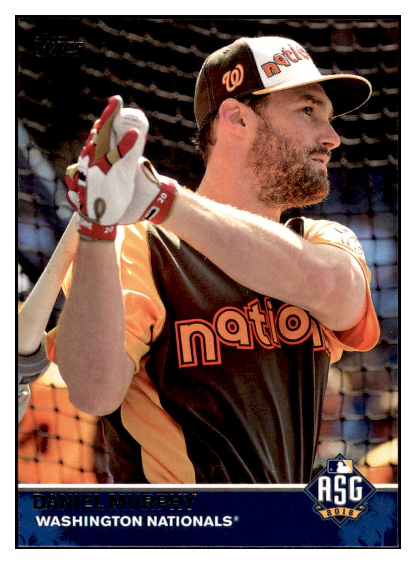 2016 Topps Update Daniel Murphy ASG Washington Nationals #MLB-24 Baseball
card MATV3 simple Xclusive Collectibles