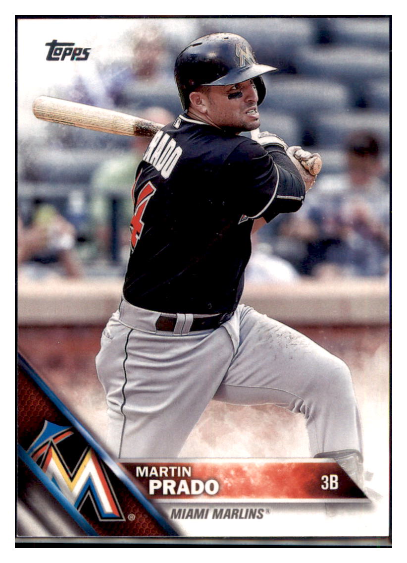 2016 Topps Martin Prado  Miami Marlins #487 Baseball card   MATV3 simple Xclusive Collectibles