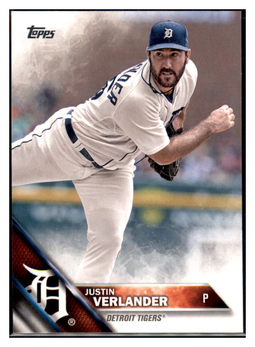 2016 Topps Justin Verlander Detroit Tigers #255 Baseball card MATV3 simple Xclusive Collectibles