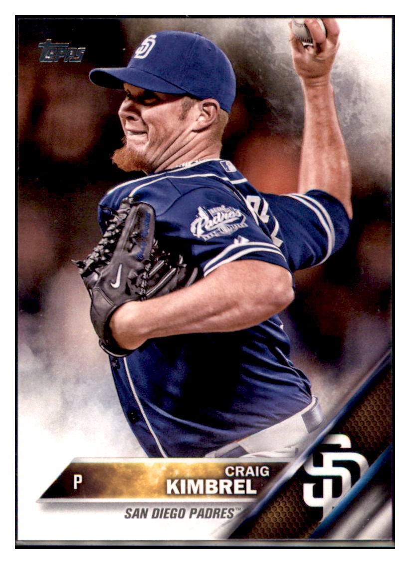 2016 Topps Craig Kimbrel San Diego Padres #13 Baseball card MATV3 simple Xclusive Collectibles