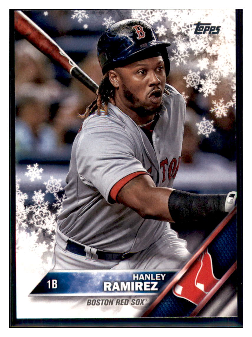 2016 Topps Holiday Hanley Ramirez  Boston Red Sox #HMW106 Baseball card   MATV3 simple Xclusive Collectibles