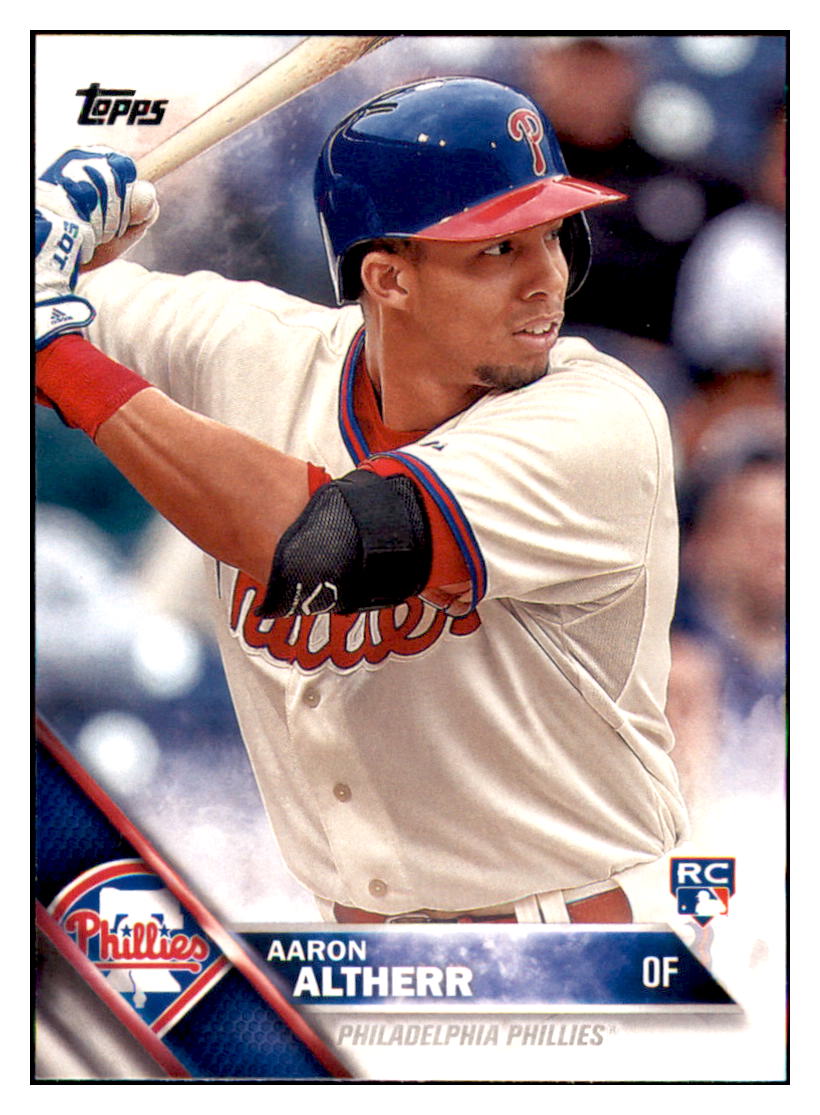 2016 Topps Aaron Altherr  Philadelphia Phillies #419 Baseball
  card   MATV3 simple Xclusive Collectibles