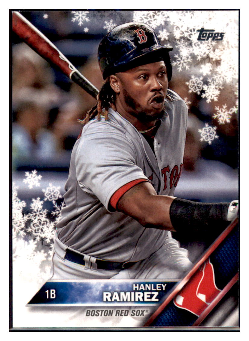 2016 Topps Holiday Hanley Ramirez  Boston Red Sox #HMW106 Baseball card   MATV3_1b simple Xclusive Collectibles