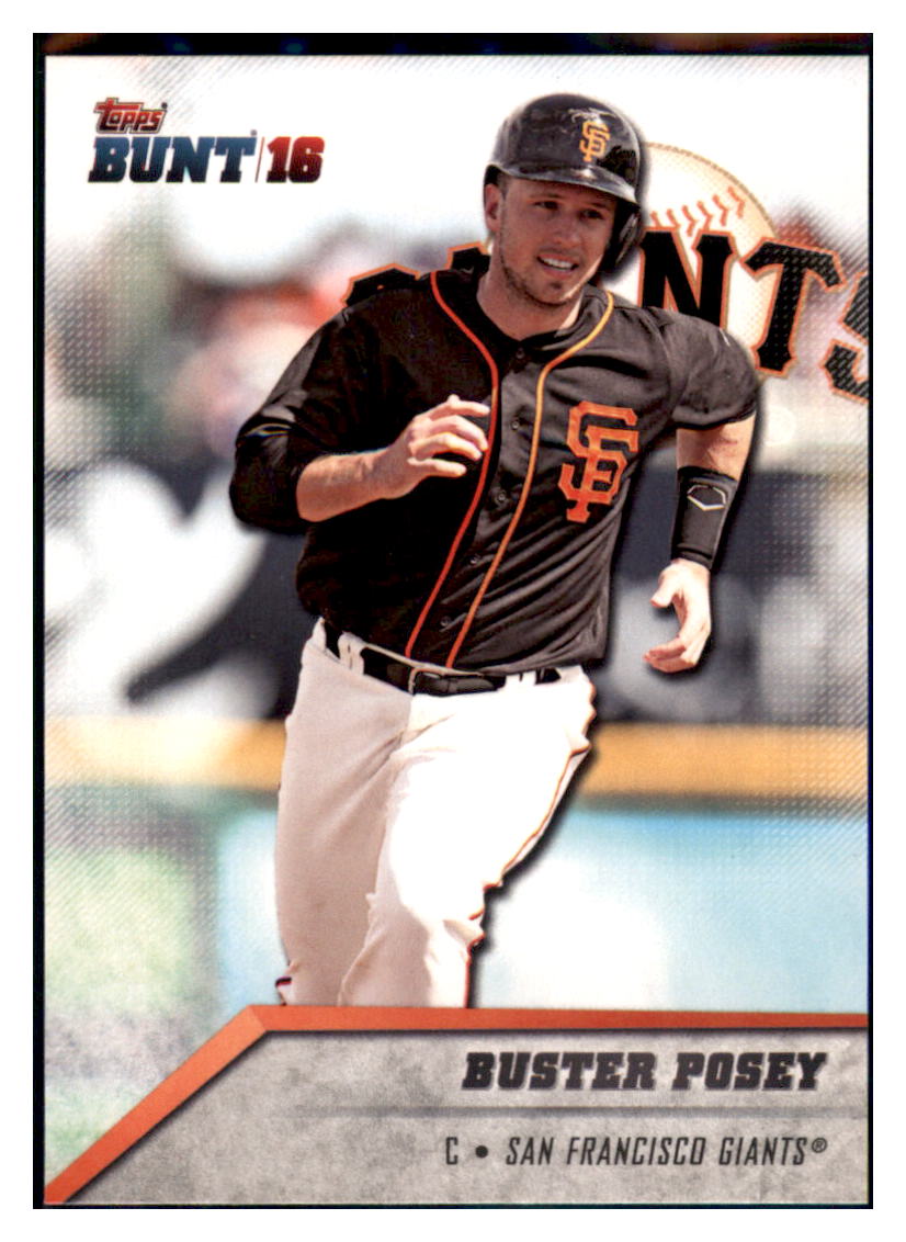 2016 Topps Bunt Buster Posey San Francisco Giants #72 Baseball card MATV3 simple Xclusive Collectibles