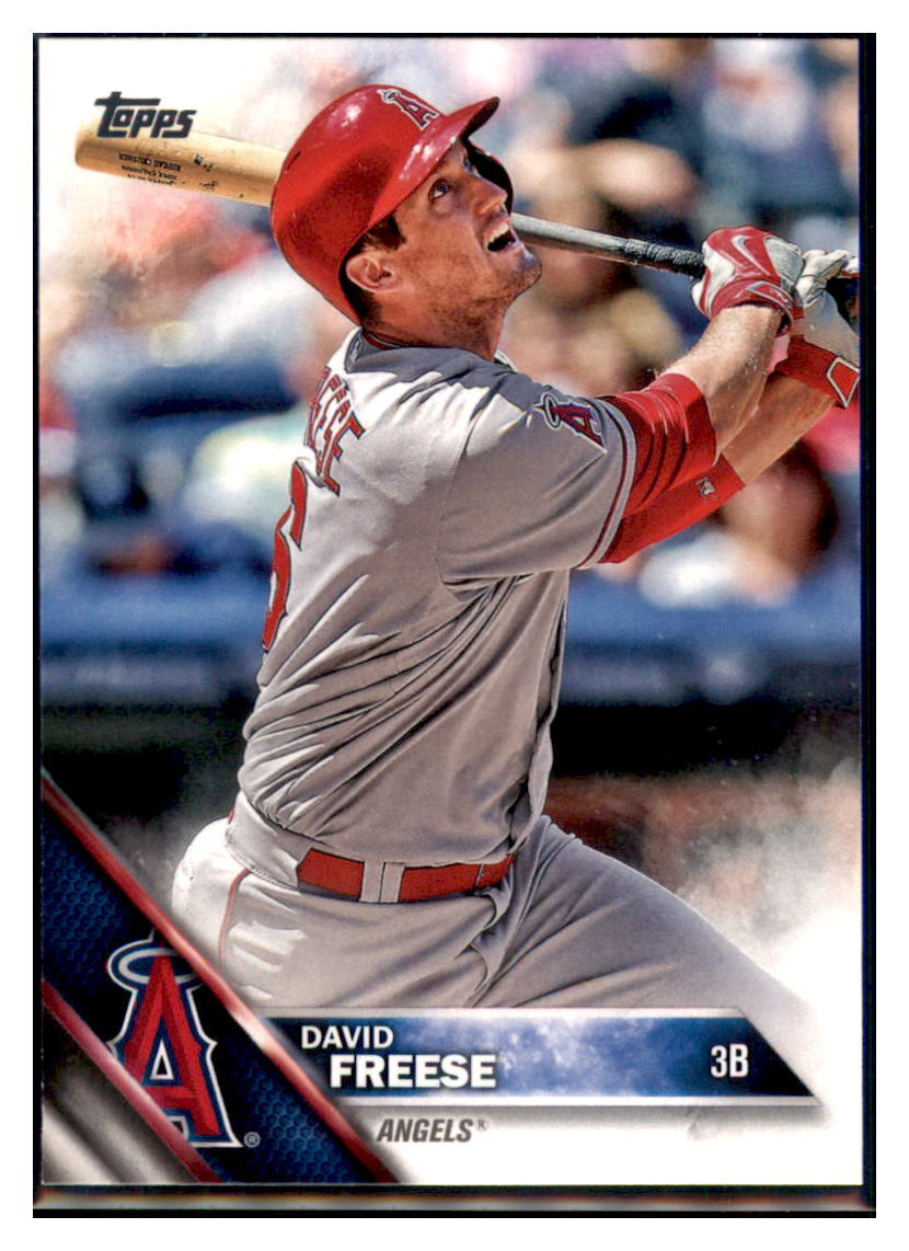 2016 Topps David Freese Los Angeles Angels #44 Baseball card MATV3 simple Xclusive Collectibles