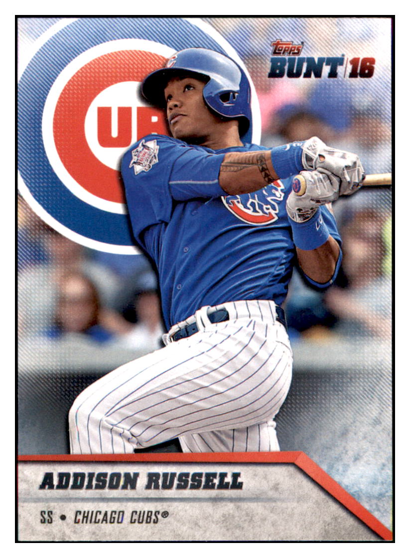 2016 Topps Bunt Addison Russell Chicago Cubs #156 Baseball card MATV3 simple Xclusive Collectibles