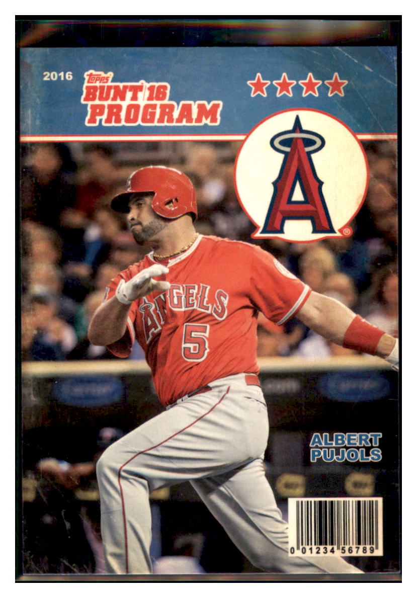 2016 Topps Bunt Albert Pujols Los Angeles Angels #P-10 Baseball card MATV3 simple Xclusive Collectibles