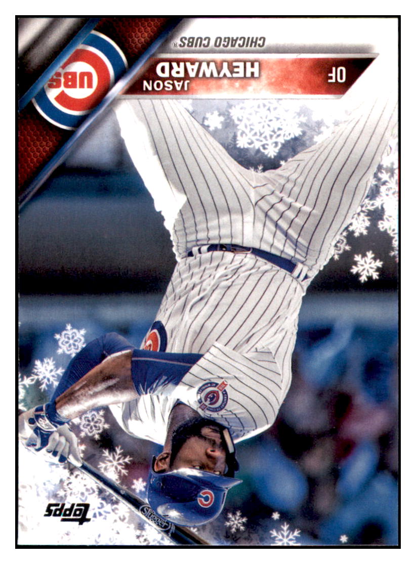 2016 Topps Holiday Jason Heyward Chicago Cubs #R-JHE Baseball card MATV3 simple Xclusive Collectibles