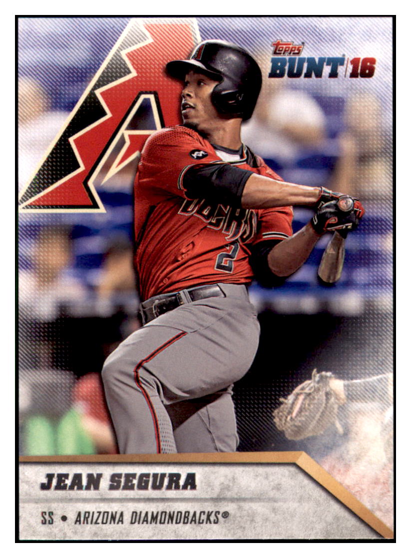 2016 Topps Bunt Jean Segura  Arizona Diamondbacks #196 Baseball
  card   MATV3 simple Xclusive Collectibles