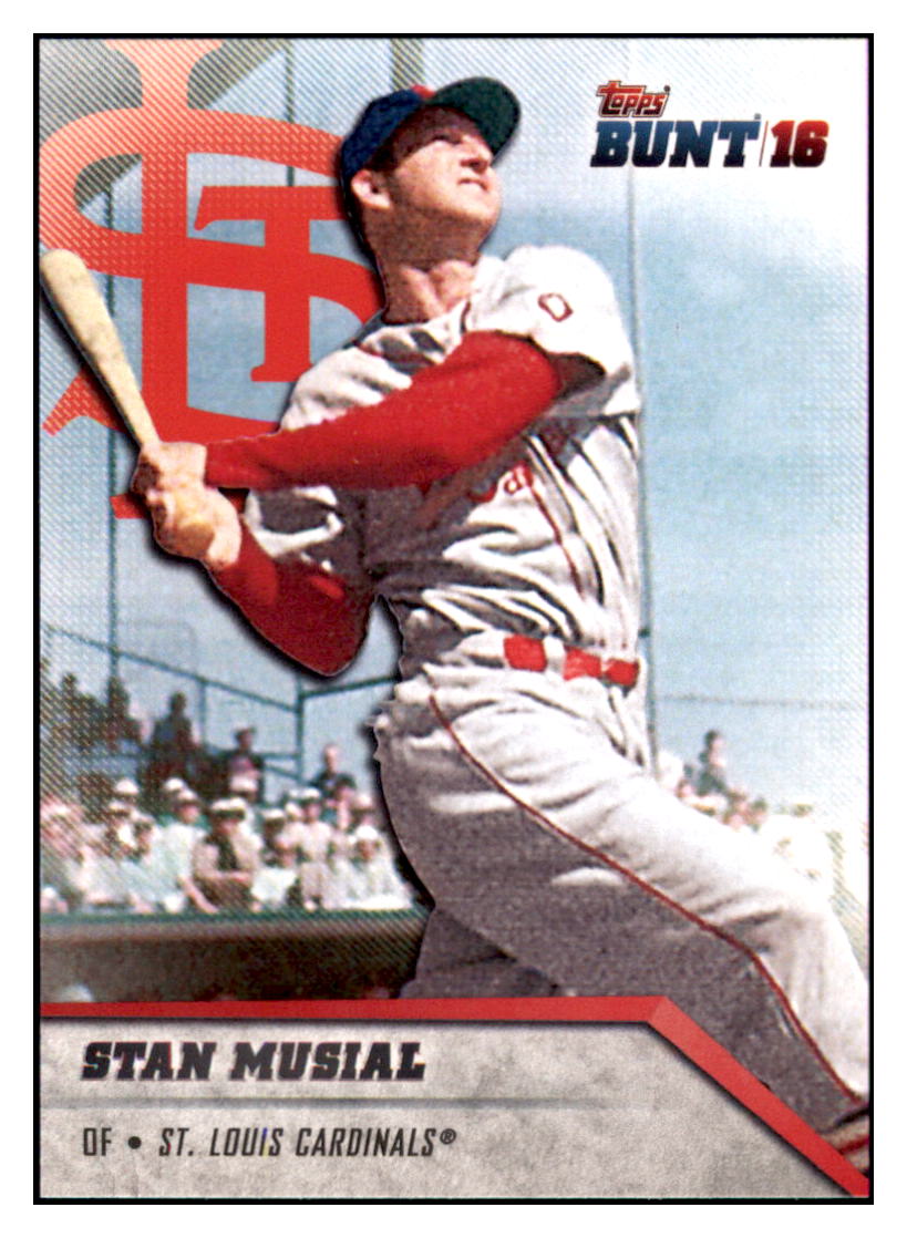 2016 Topps Bunt Stan Musial  St. Louis Cardinals #139 Baseball card   MATV3 simple Xclusive Collectibles