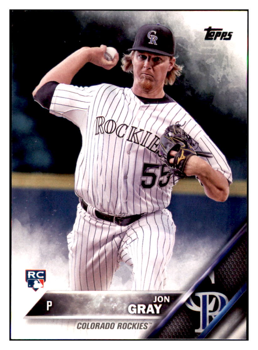 2016 Topps Chrome Jon Gray  Colorado Rockies #8 Baseball card   MATV3 simple Xclusive Collectibles