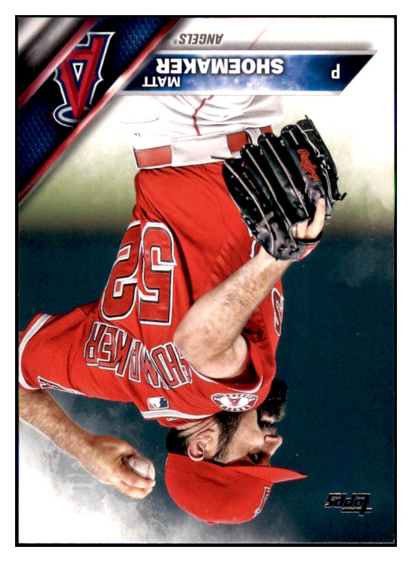 2016 Topps Matt Shoemaker Los Angeles Angels #213 Baseball card MATV3 simple Xclusive Collectibles