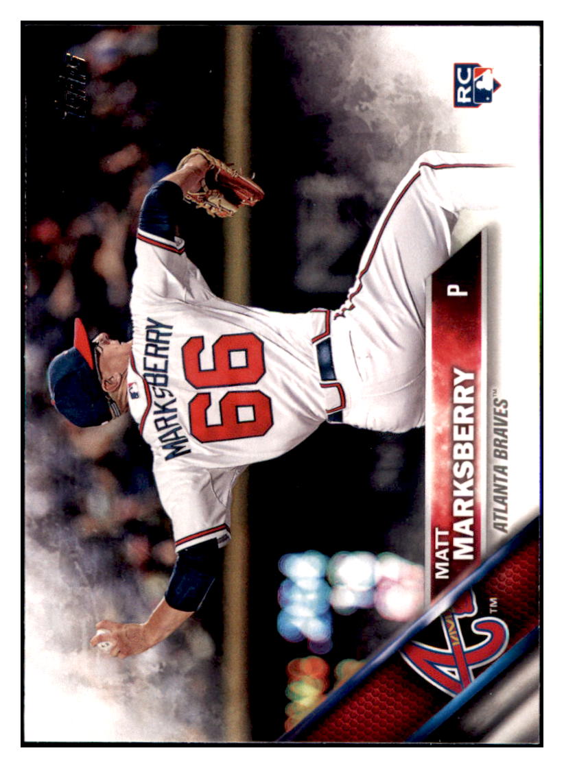 2016 Topps Matt Marksberry  Atlanta Braves #532 Baseball card   MATV3 simple Xclusive Collectibles