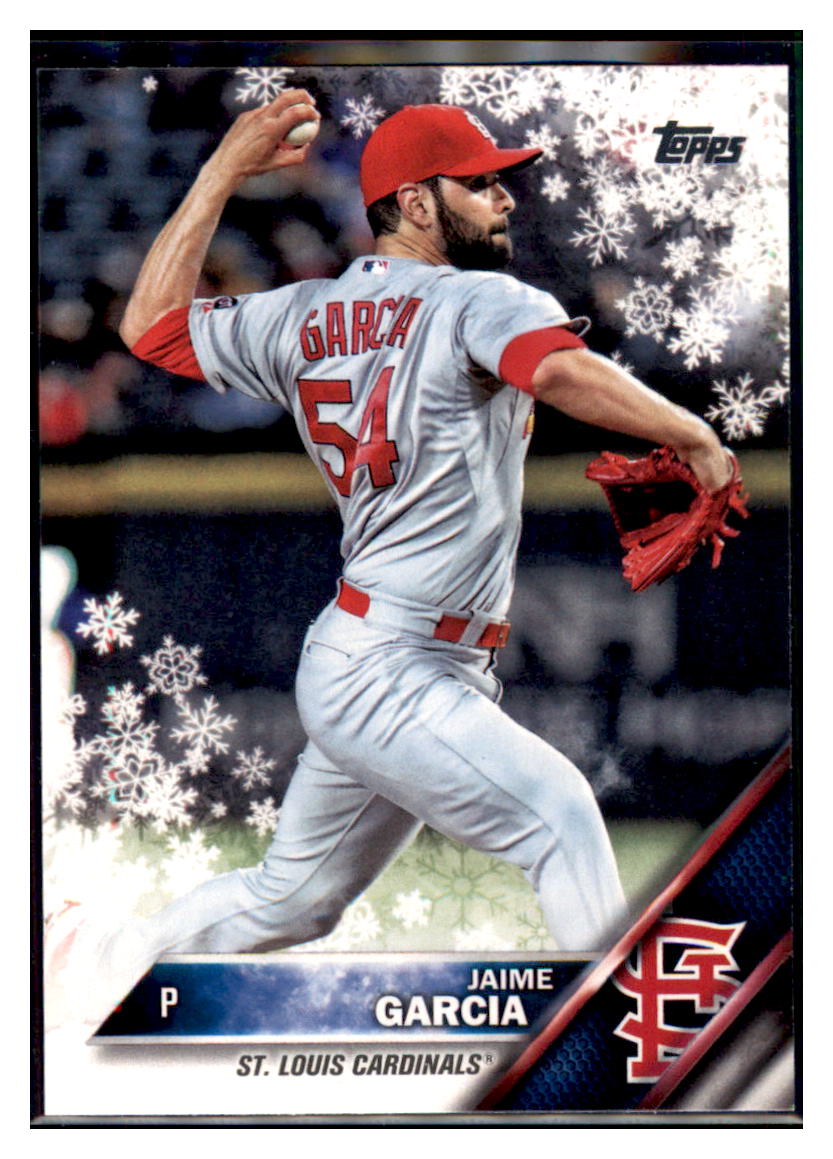 2016 Topps Holiday Jaime Garcia  St. Louis Cardinals #HMW8 Baseball
  card   MATV3 simple Xclusive Collectibles
