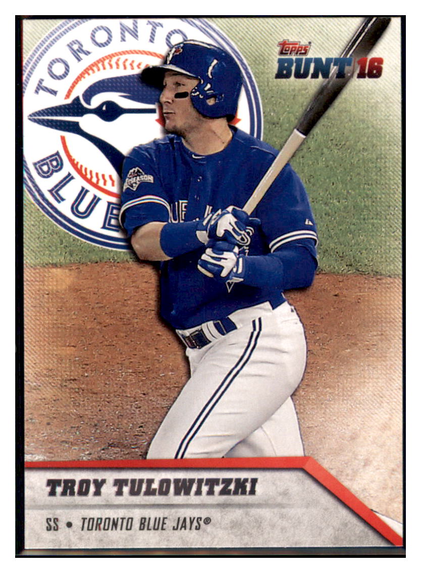 2016 Topps Bunt Troy Tulowitzki Toronto Blue Jays #12 Baseball card MATV3 simple Xclusive Collectibles