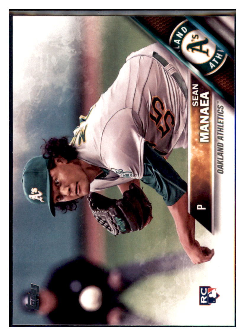 2016 Topps Update Sean Manaea Oakland Athletics #US13 Baseball card MATV3_1a simple Xclusive Collectibles