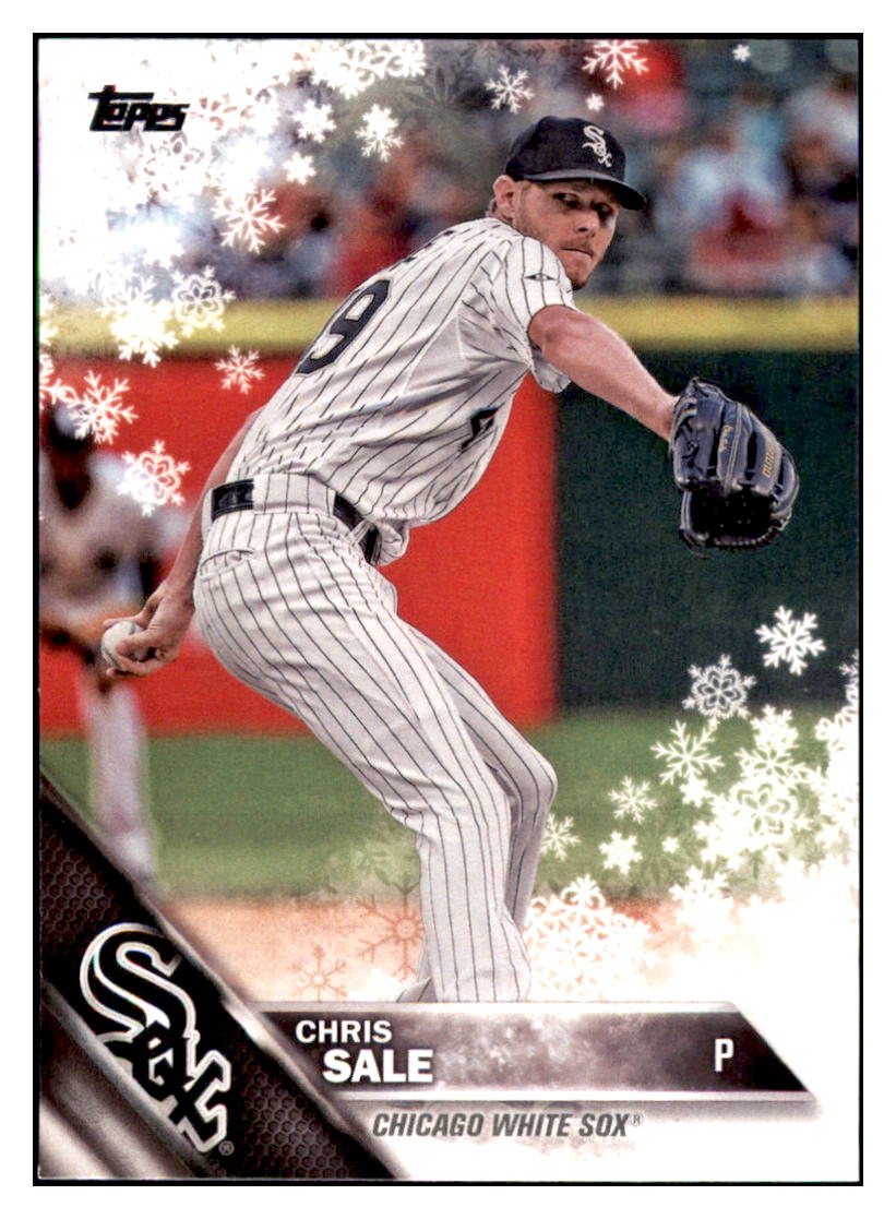 2016 Topps Holiday Chris Sale  Chicago White Sox #R-CS Baseball card   MATV3 simple Xclusive Collectibles