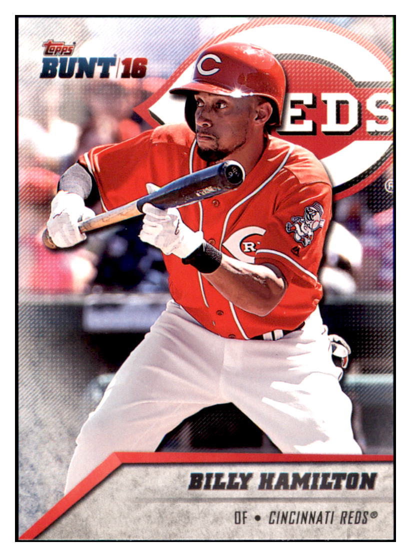 2016 Topps Bunt Billy Hamilton Cincinnati Reds #158 Baseball card MATV3 simple Xclusive Collectibles