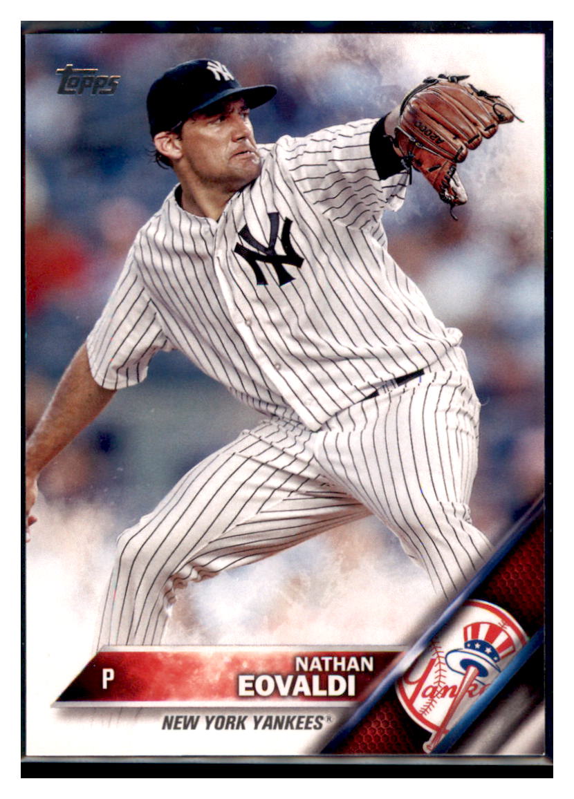 2016 Topps Nathan Eovaldi New York Yankees #168 Baseball card MATV3 simple Xclusive Collectibles