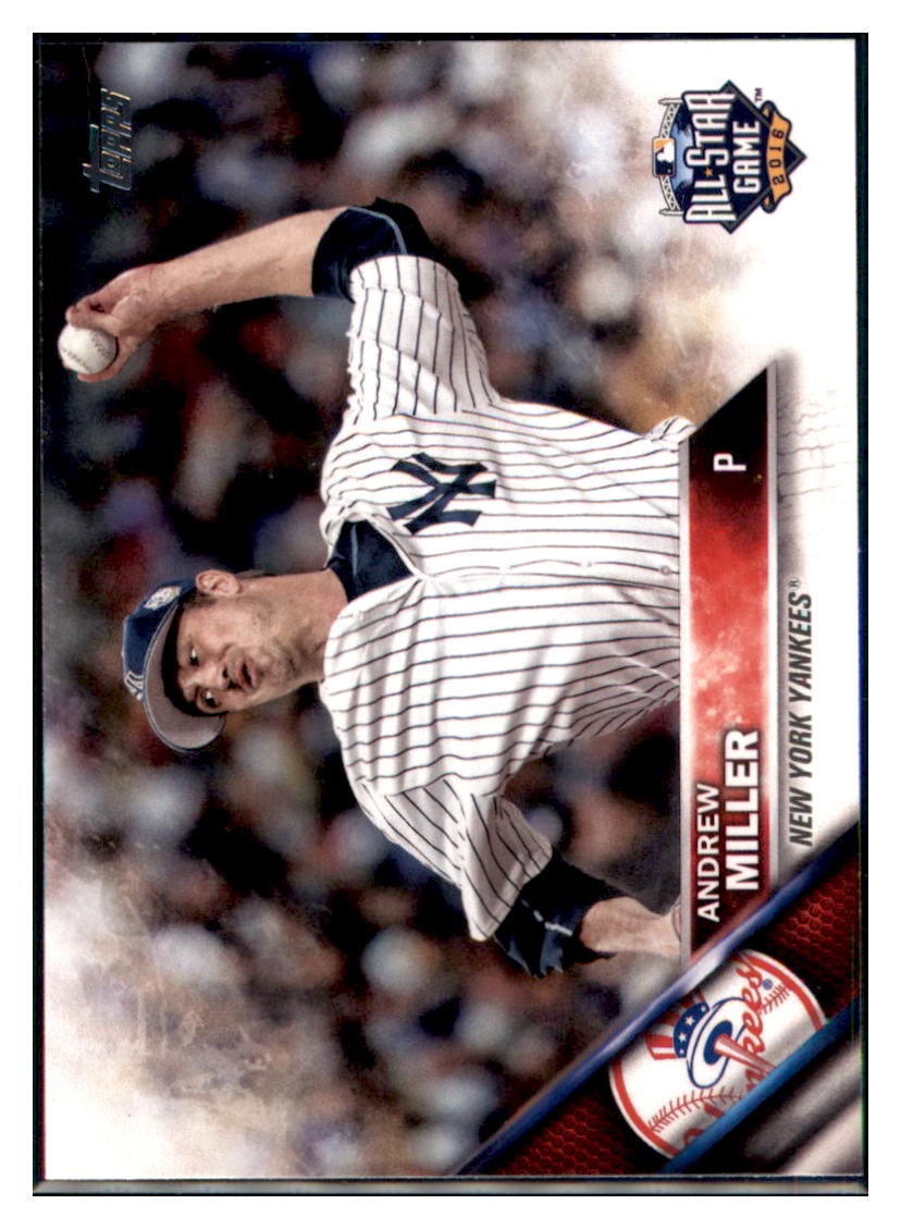 2016 Topps Update Andrew Miller ASG New York Yankees #US181 Baseball card   MATV3 simple Xclusive Collectibles