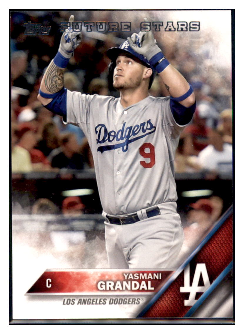 2016 Topps Yasmani Grandal Los Angeles Dodgers #91 Baseball card MATV3_1b simple Xclusive Collectibles