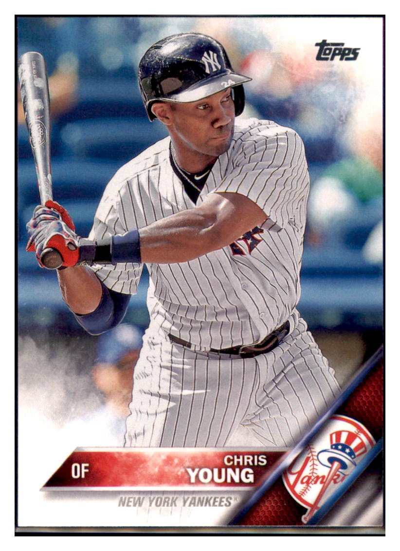 2016 Topps Chris Young  New York Yankees #72 Baseball card   MATV3 simple Xclusive Collectibles